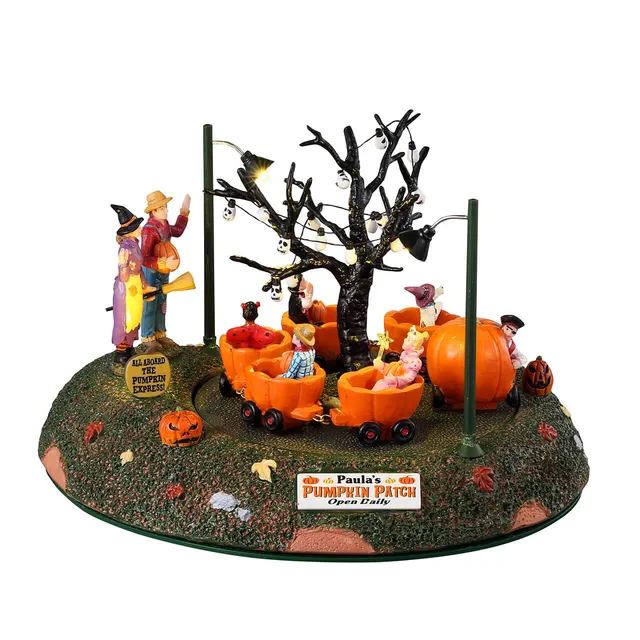 lemax-pumpkin-patch-train-train-man-ge-miniature-spooky-town image 1