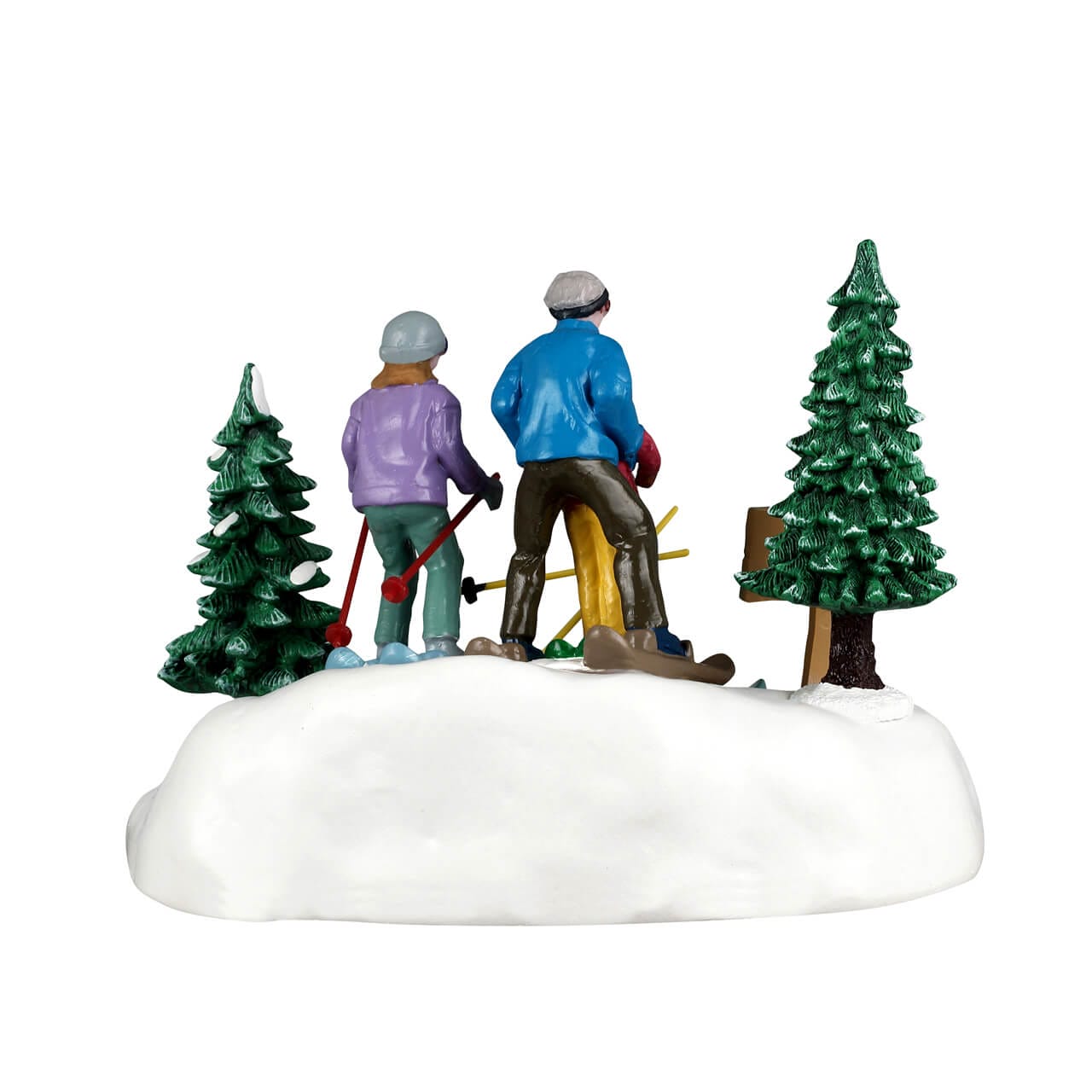 lemax-family-ski-day-figurines-famille-au-ski-vail-village image 4