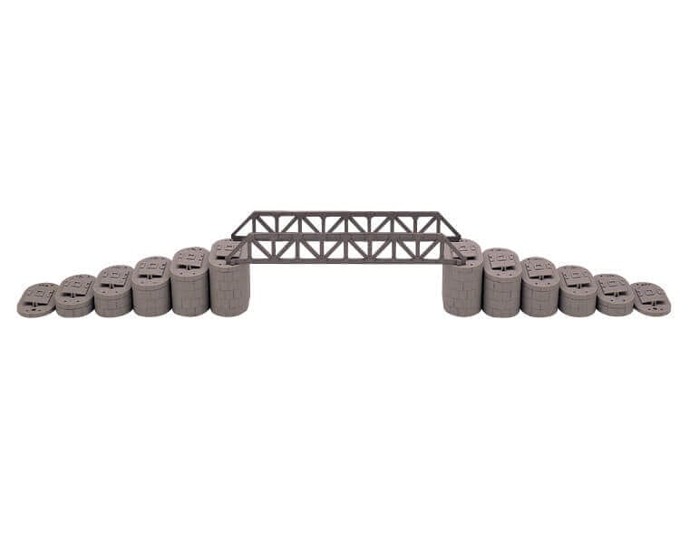 lemax-railroad-trestle-pillars-4-piliers-de-pont-ferroviaire-miniature-lot-de-4 image 1