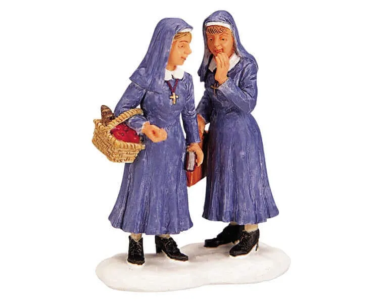 lemax-whispering-sisters-figurine-miniature-village-de-no-l image 1