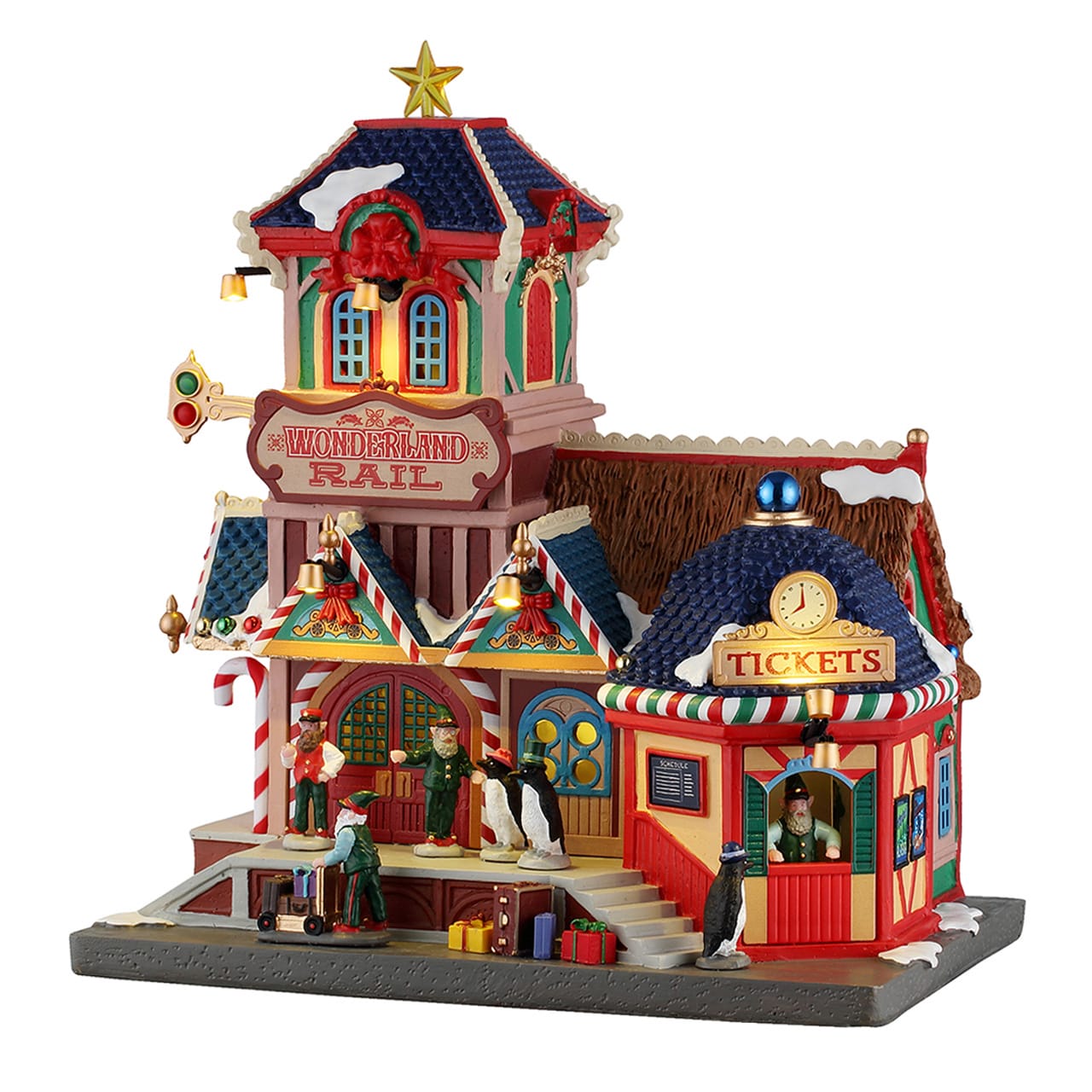 lemax-wonderland-rail-gare-billetterie-lumineuse-santa-s-wonderland image 1