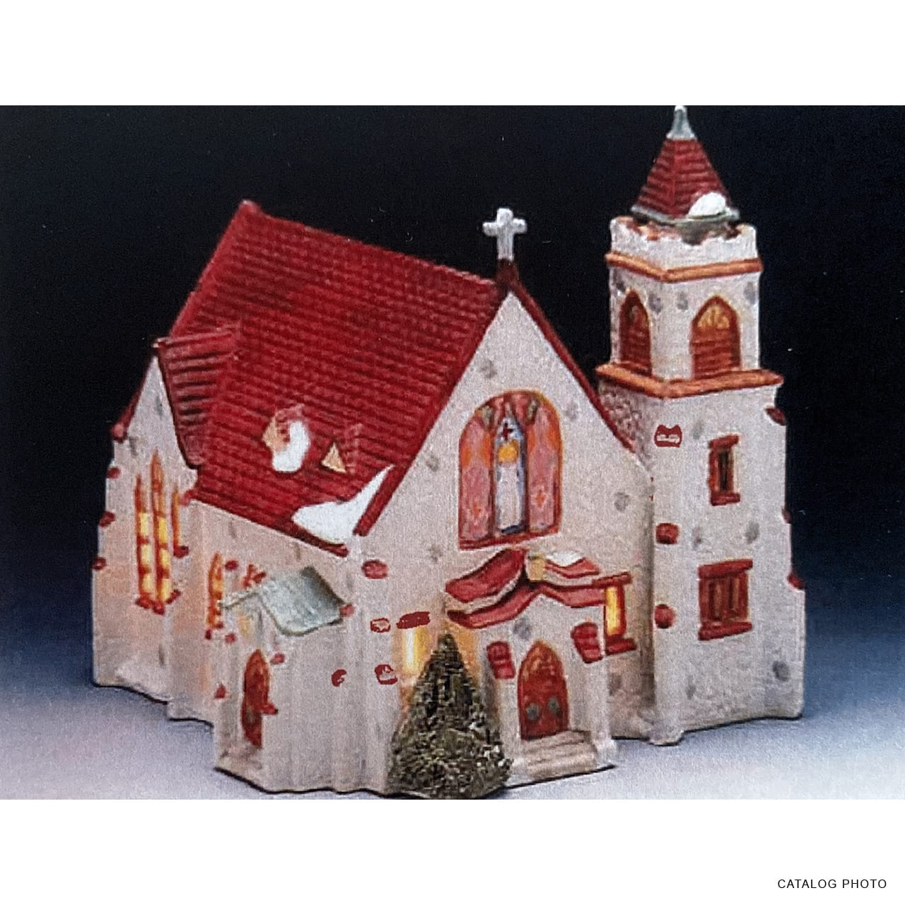 lemax-st-mary-s-cathedral-glise-lumineuse-pour-village-miniature image 1