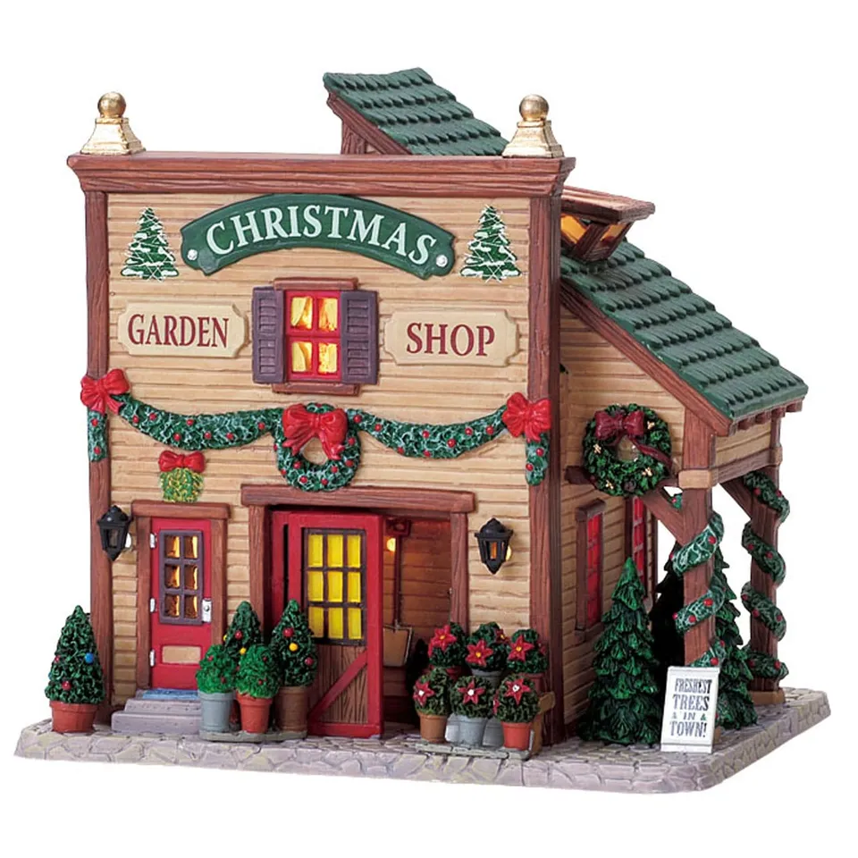 lemax-christmas-garden-shop-boutique-jardin-de-no-l-miniature-lumineuse image 1
