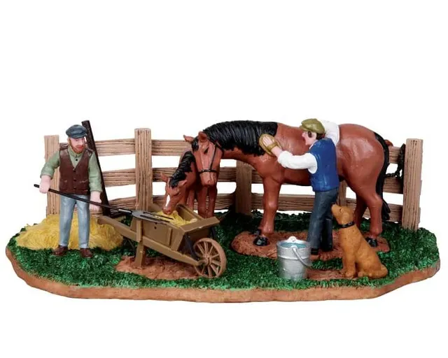lemax-stable-chores-figurine-table-miniature-village-no-l image 1