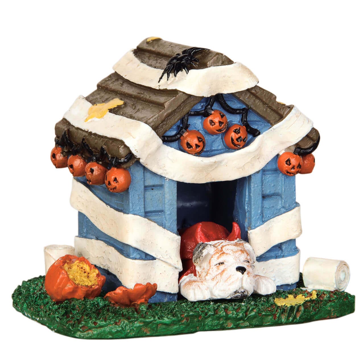 lemax-tricked-out-doghouse-cabane-halloween-spooky-town image 1
