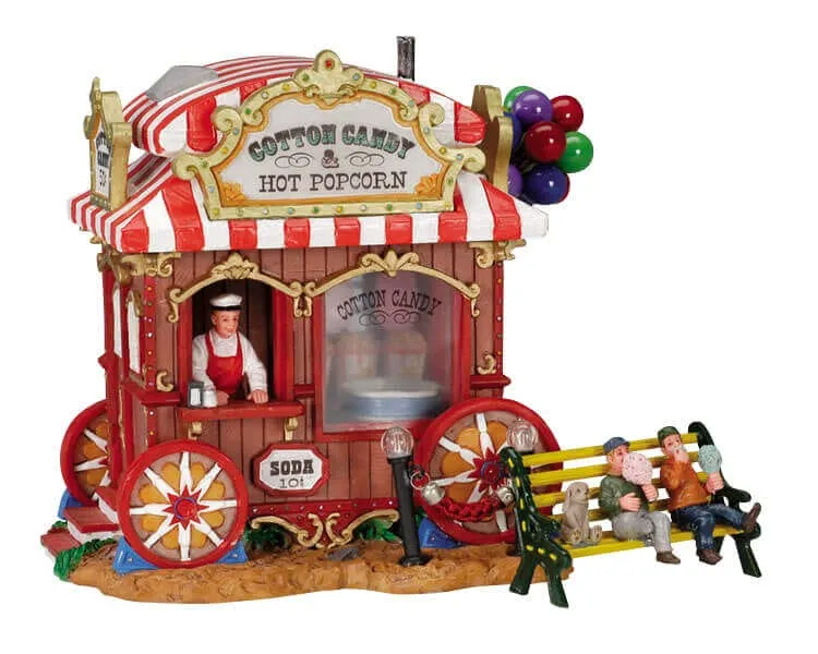 lemax-cotton-candy-stand-stand-barbe-papa-village-de-no-l image 1