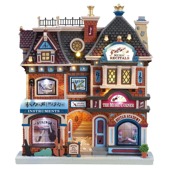 lemax-the-music-corner-maison-miniature-lumineuse image 1