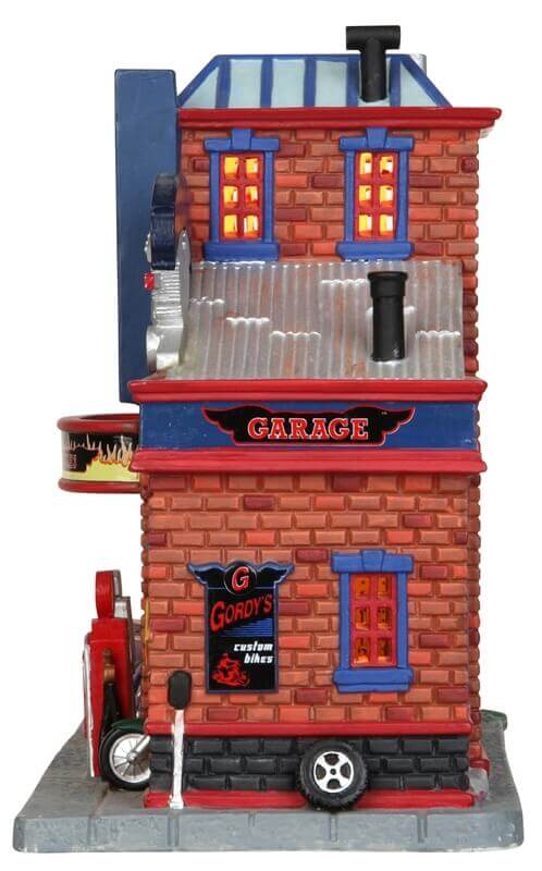 lemax-gordy-s-cycle-shop-boutique-village-miniature image 2