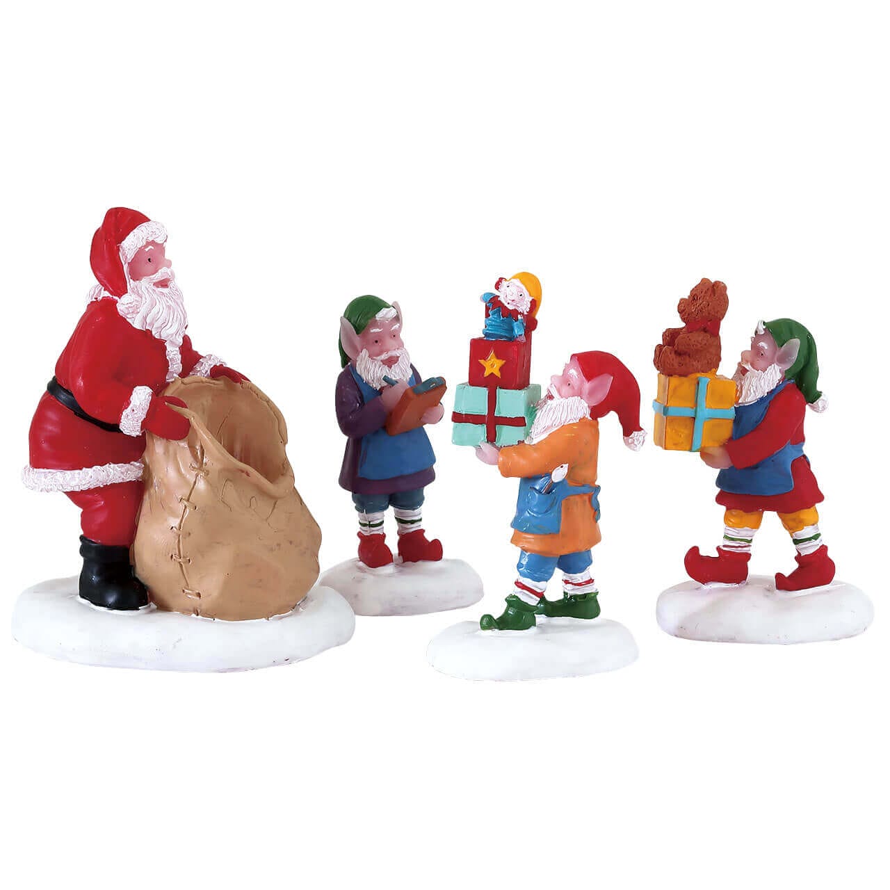 lemax-present-procession-figurines-santa-s-wonderland-d-fil-cadeaux image 1