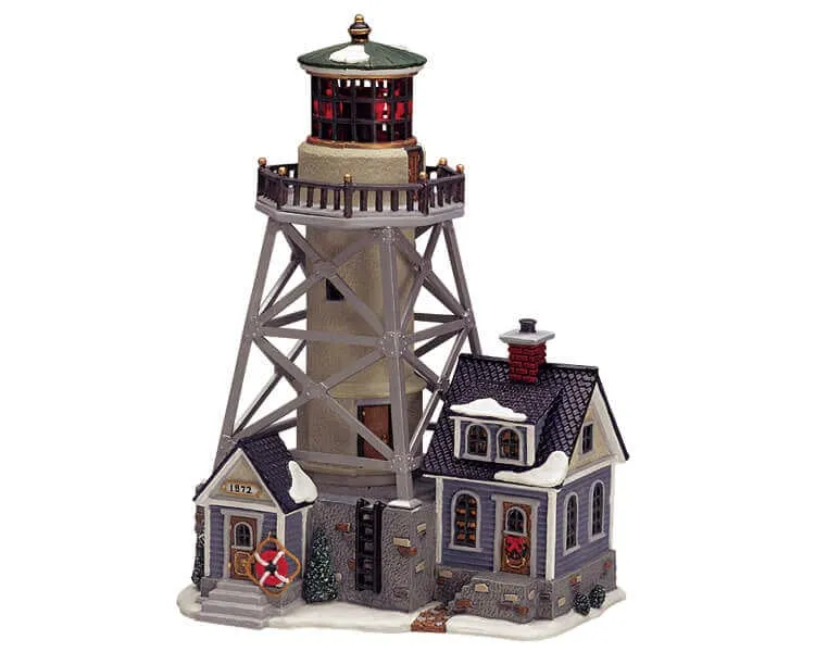 lemax-rivermouth-lighthouse-phare-miniature-lumineux-de-village-de-no-l image 1