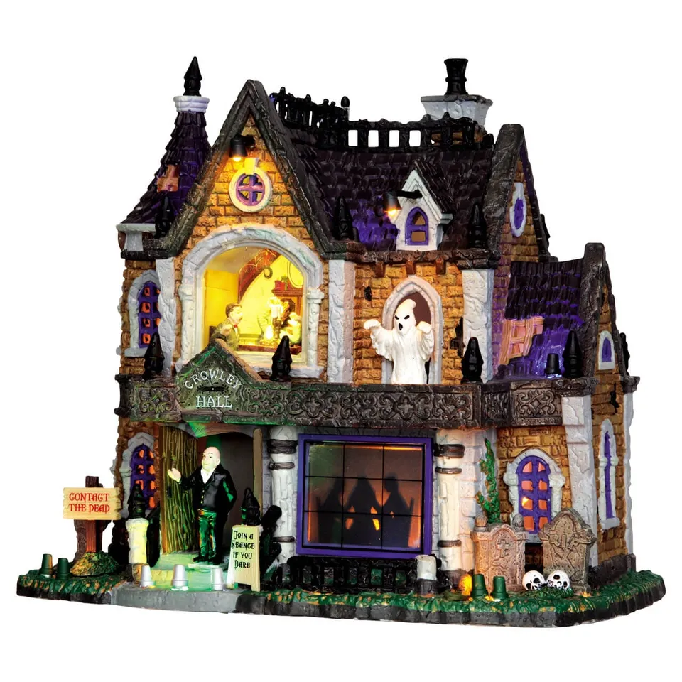 lemax-crowley-hall-b-timent-lumineux-spooky-town image 1