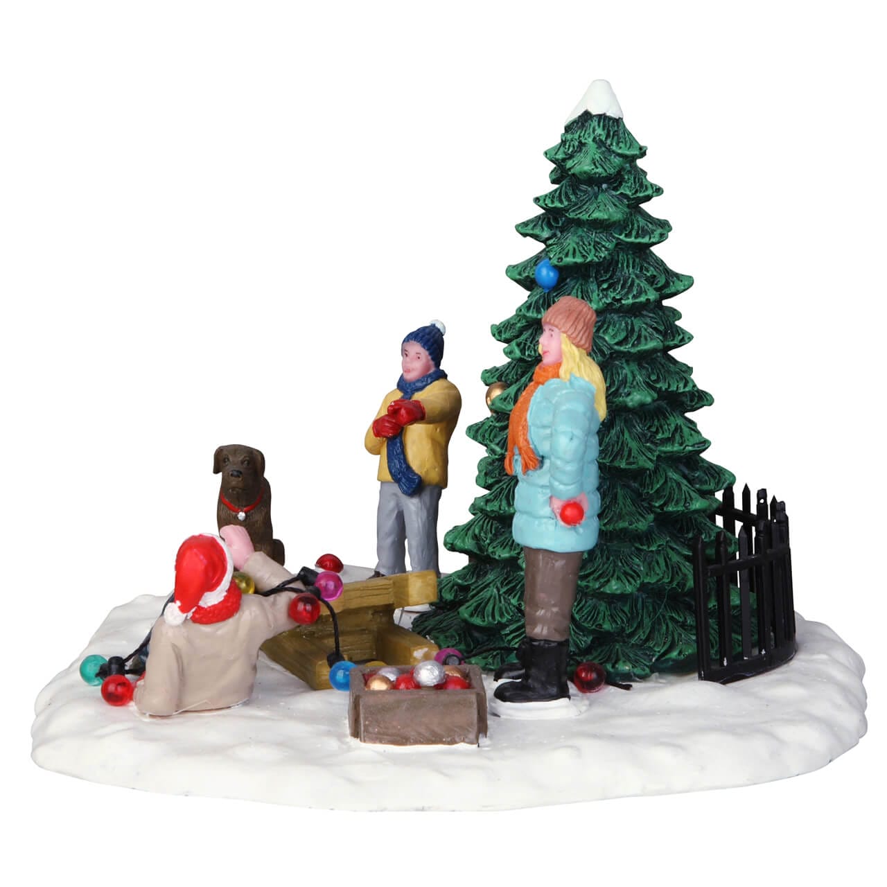 lemax-tree-trimming-trouble-sc-ne-sapin-de-no-l-miniature image 2