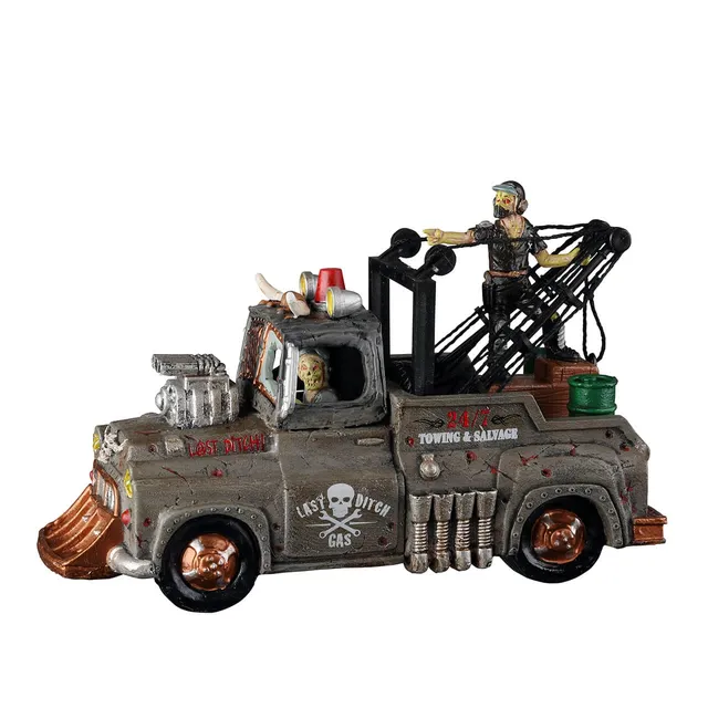 lemax-last-ditch-tow-truck-d-panneuse-zombie-spooky-town image 1