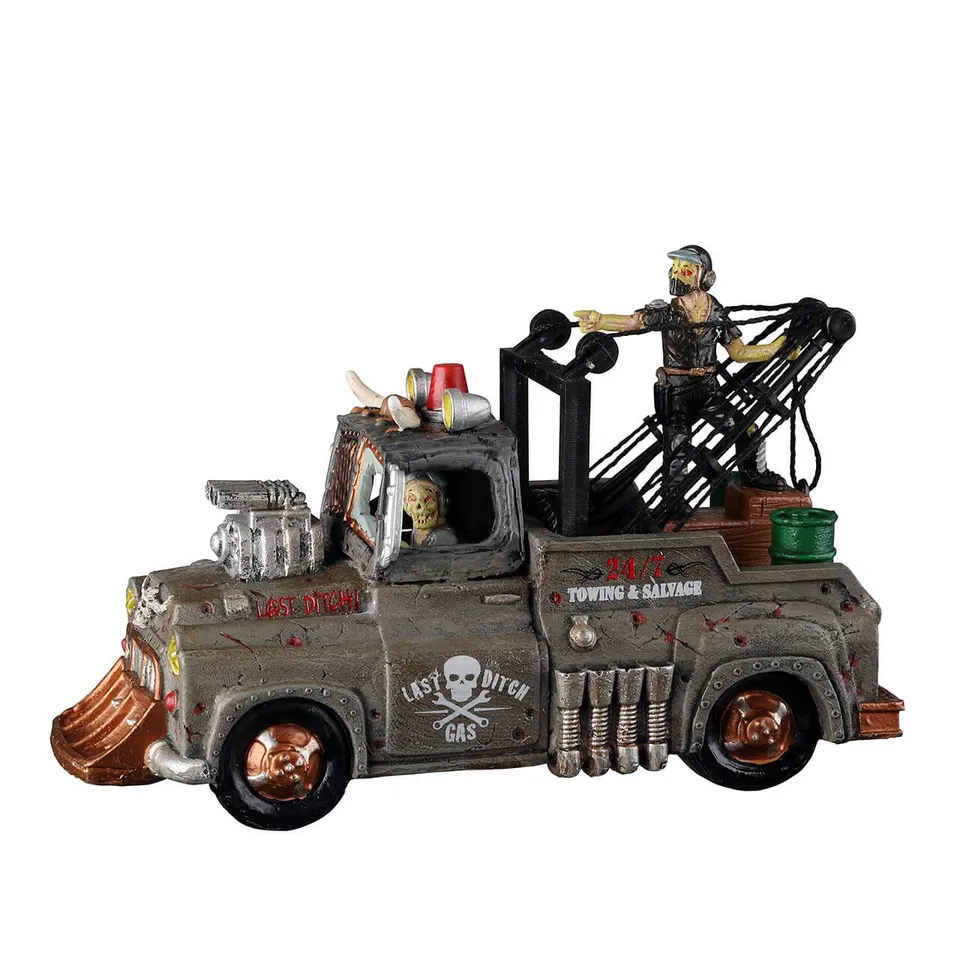 lemax-last-ditch-tow-truck-d-panneuse-zombie-spooky-town image 1