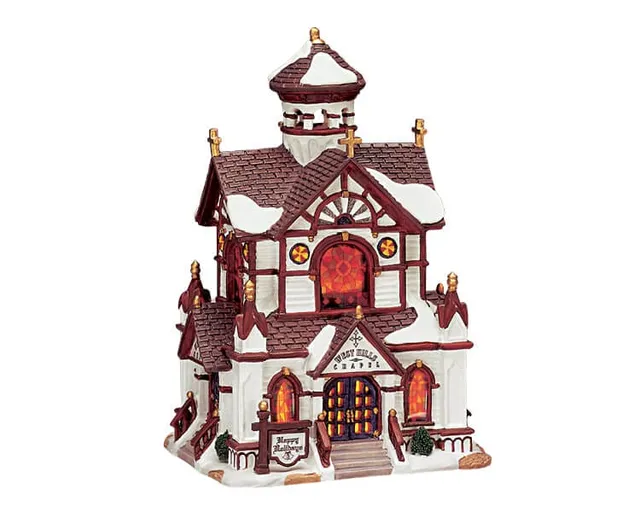lemax-west-hills-chapel-glise-lumineuse-village-de-no-l image 1