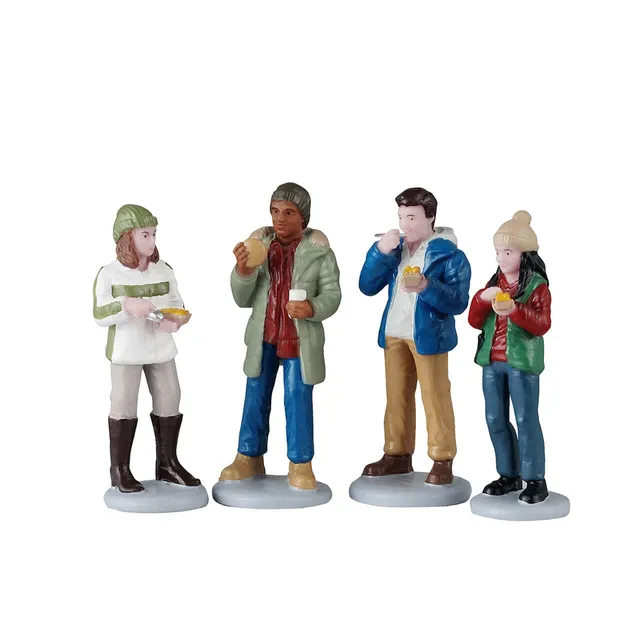 lemax-food-truck-patrons-figurines-sc-ne-street-food image 1