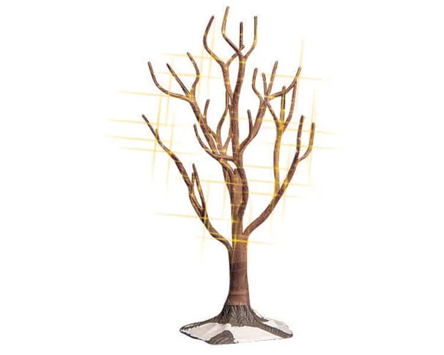 lemax-shimmering-oak-clear-large-grand-arbre-lumineux-village image 1