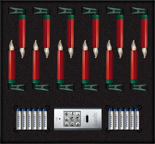 krinner-lumix-superlight-metallic-rouge-mini-kit-de-base-bougies-led image 2