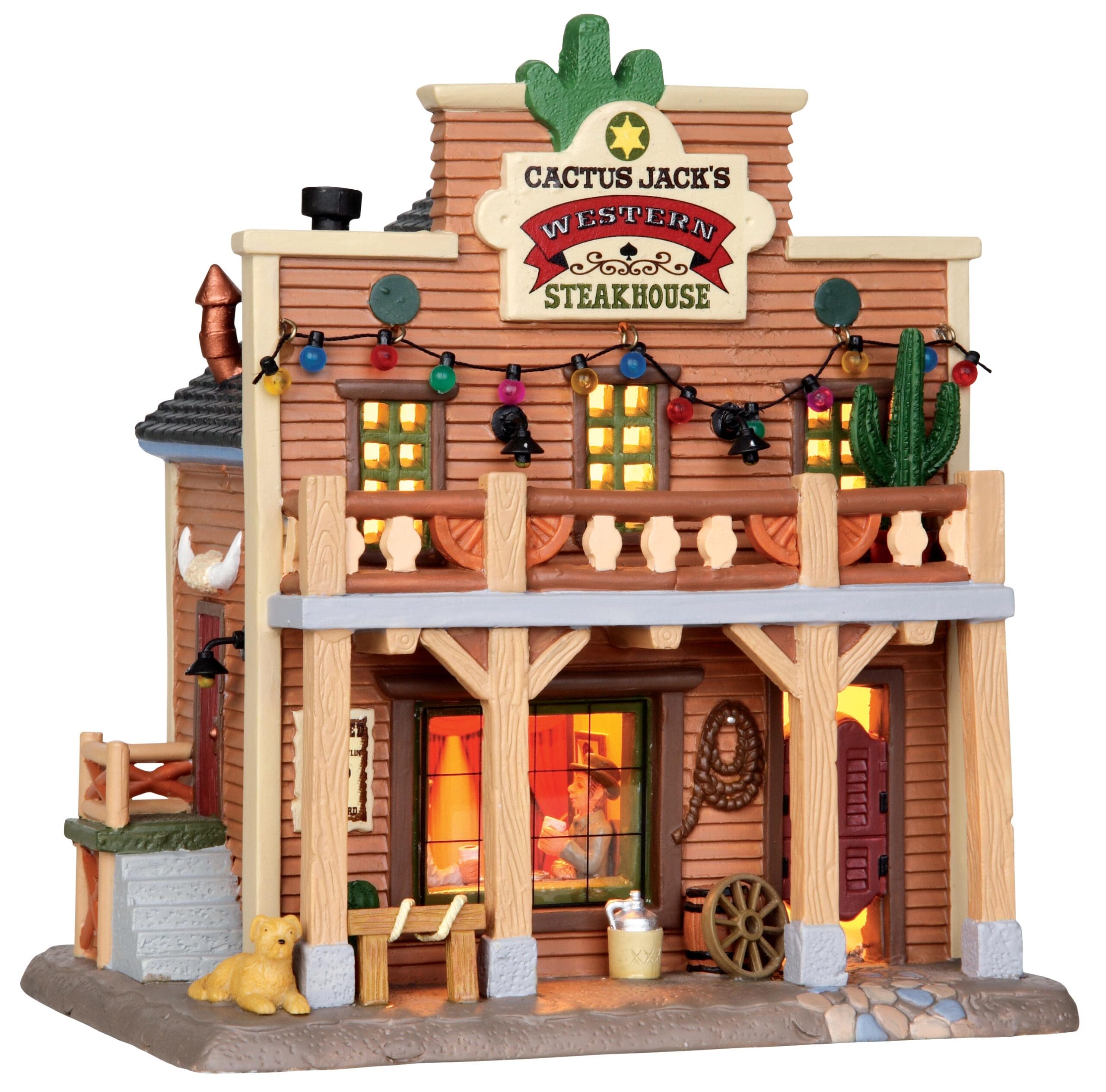 lemax-cactus-jack-s-western-steakhouse-maison-western-lumineuse image 1