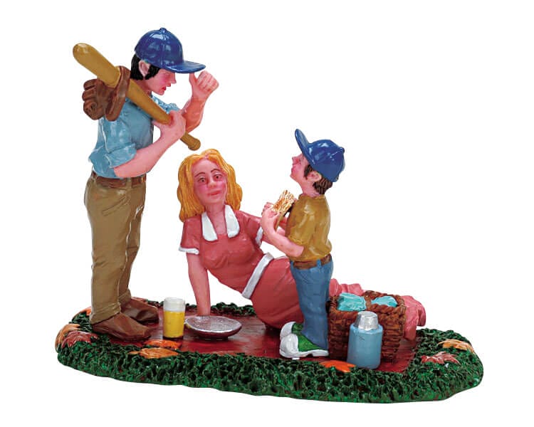 lemax-afternoon-picnic-figurine-pique-nique-miniature image 1