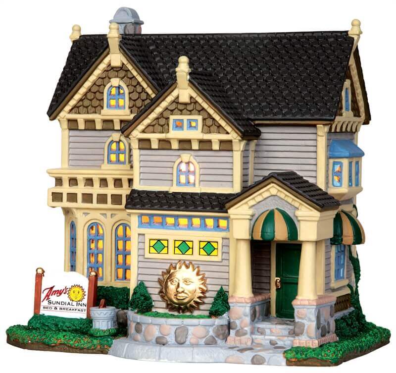 lemax-amy-s-sundial-inn-auberge-miniature-lumineuse-village-de-no-l image 4