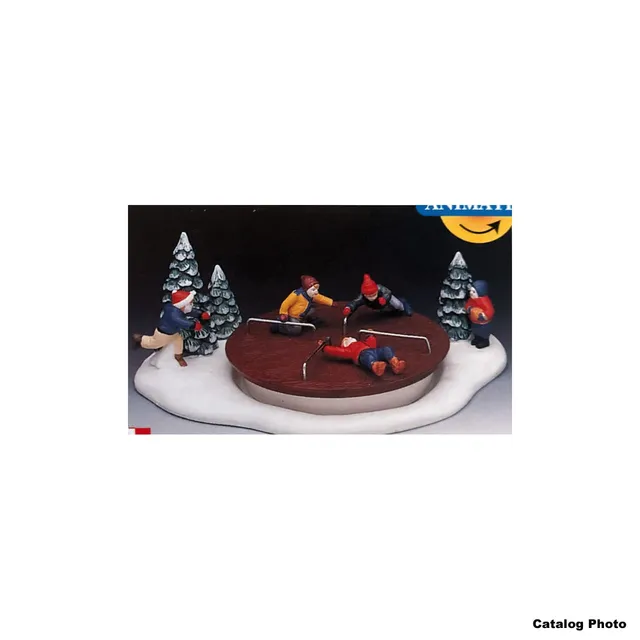 lemax-merry-go-round-man-ge-miniature-lumineux-pour-village-de-no-l image 1