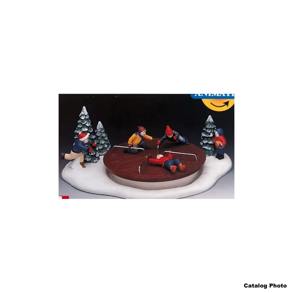 lemax-merry-go-round-man-ge-miniature-lumineux-pour-village-de-no-l image 1