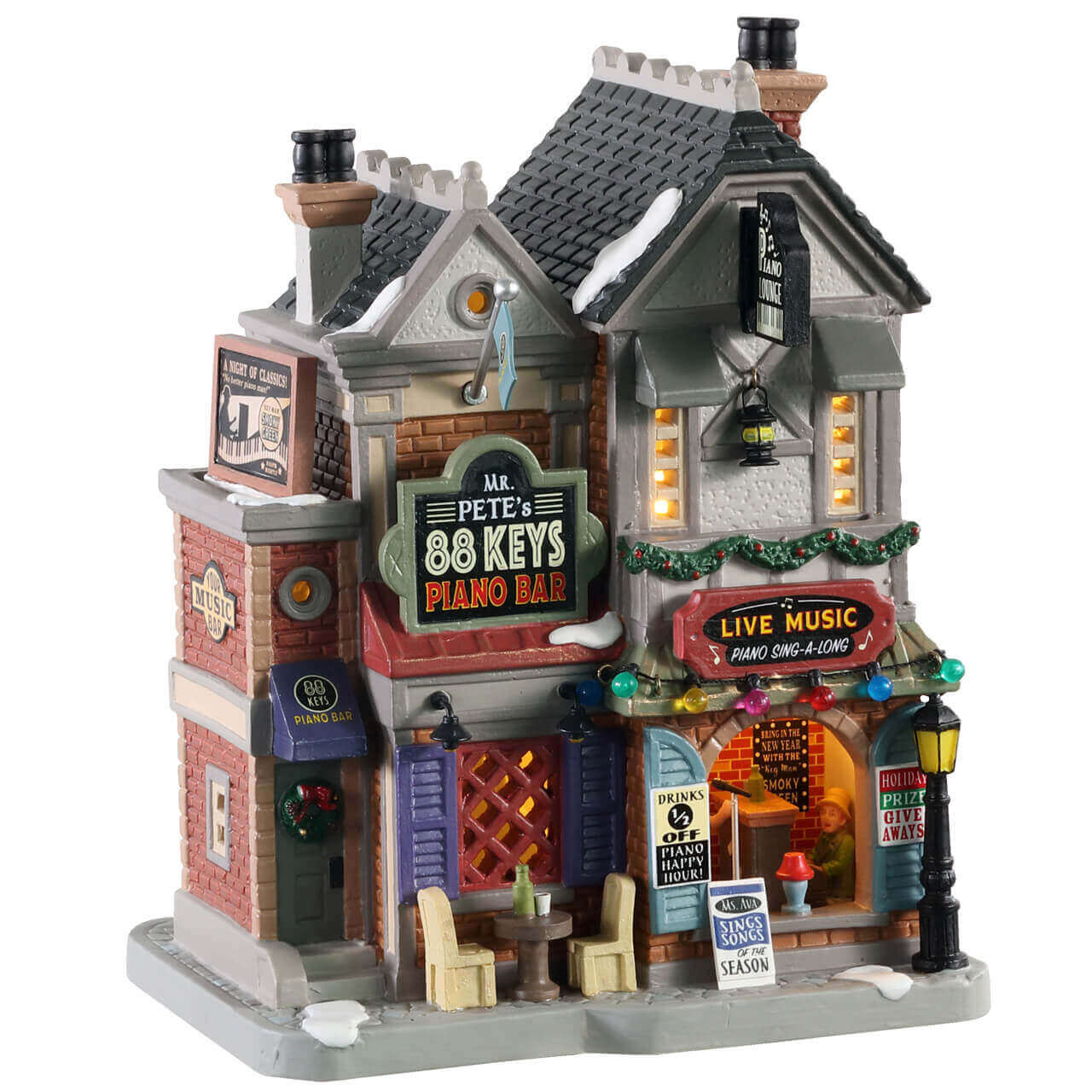 lemax-mr-pete-s-88-keys-piano-bar-maison-lumineuse-caddington image 1
