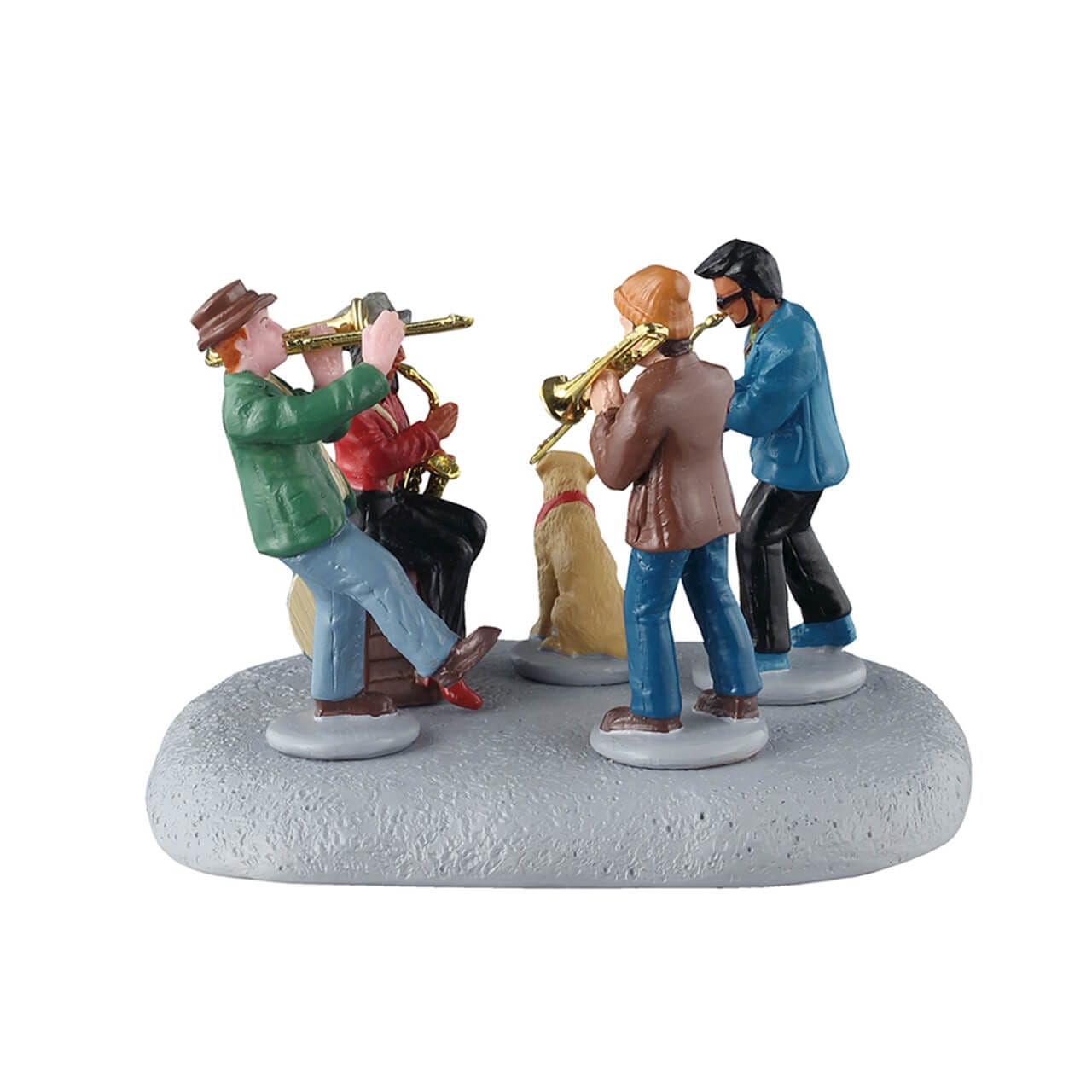 lemax-small-jazz-band-figurines-quatuor-jazz-caddington-avec-chien image 4