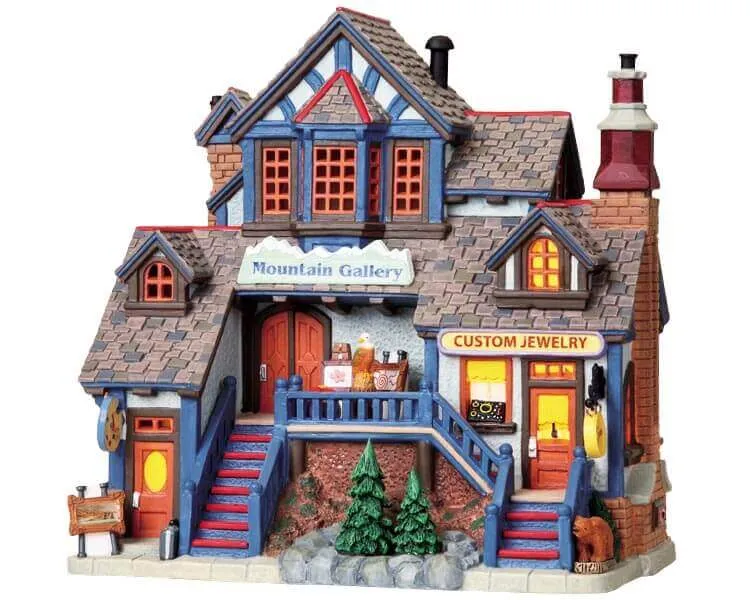 lemax-mountain-gallery-b-timent-de-village-miniature-lumineux image 1