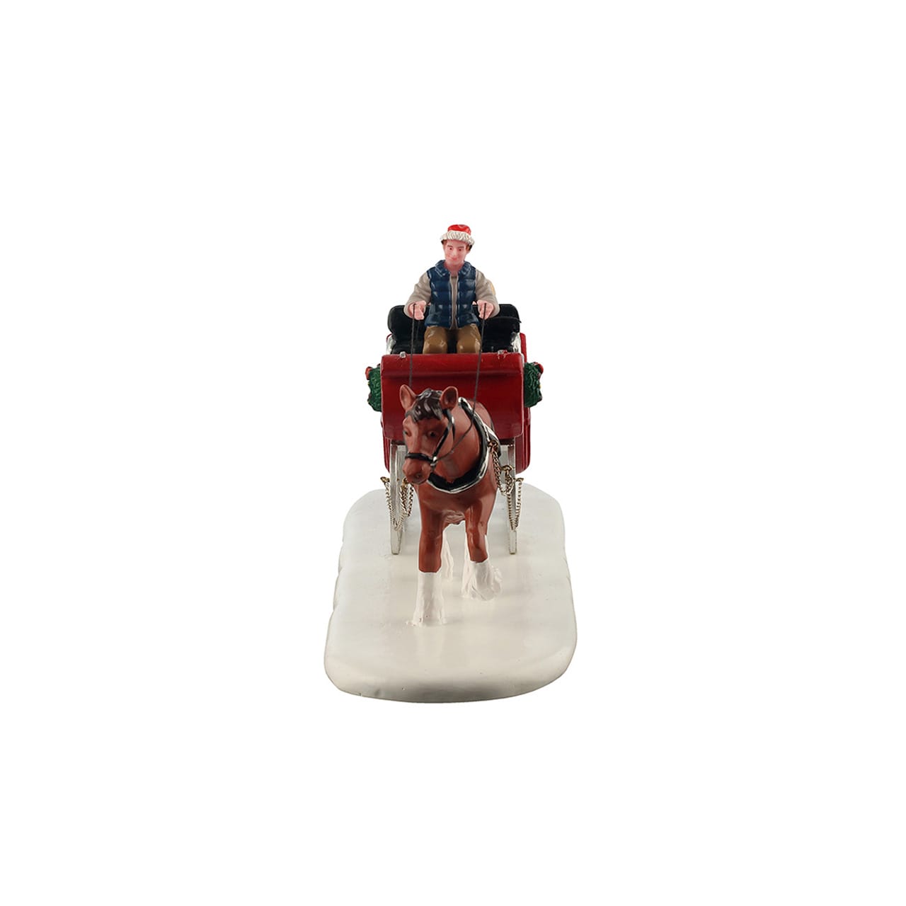 lemax-holiday-sleigh-ride-figurine-tra-neau-romantique-enneig image 2