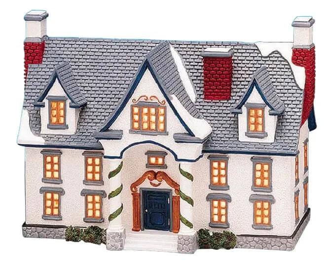 lemax-pelham-manor-maison-miniature-lumineuse-de-village-de-no-l image 1