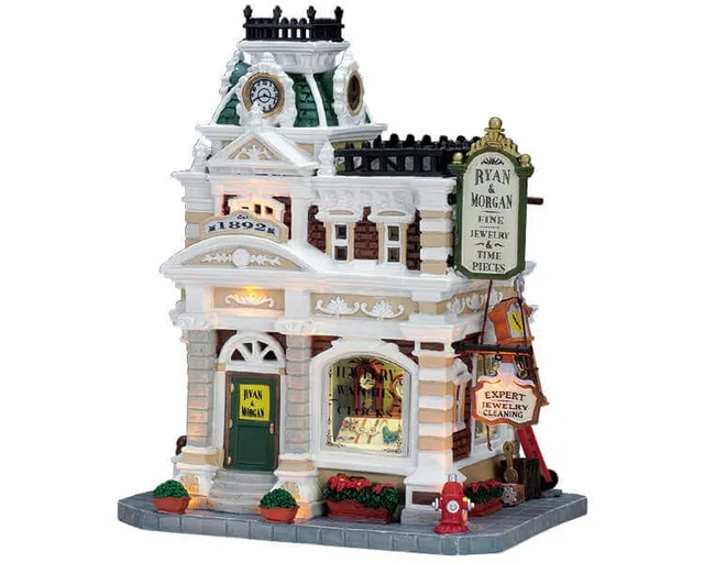 lemax-ryan-morgan-jewelry-clocks-b-timent-miniature-lumineux-horloger image 1
