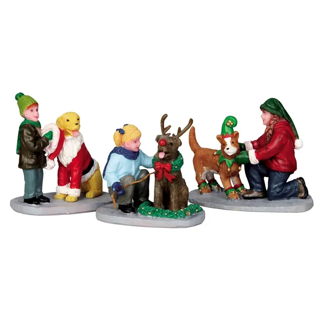 lemax-doggie-dress-up-set-de-3-figurines-caddington image 1