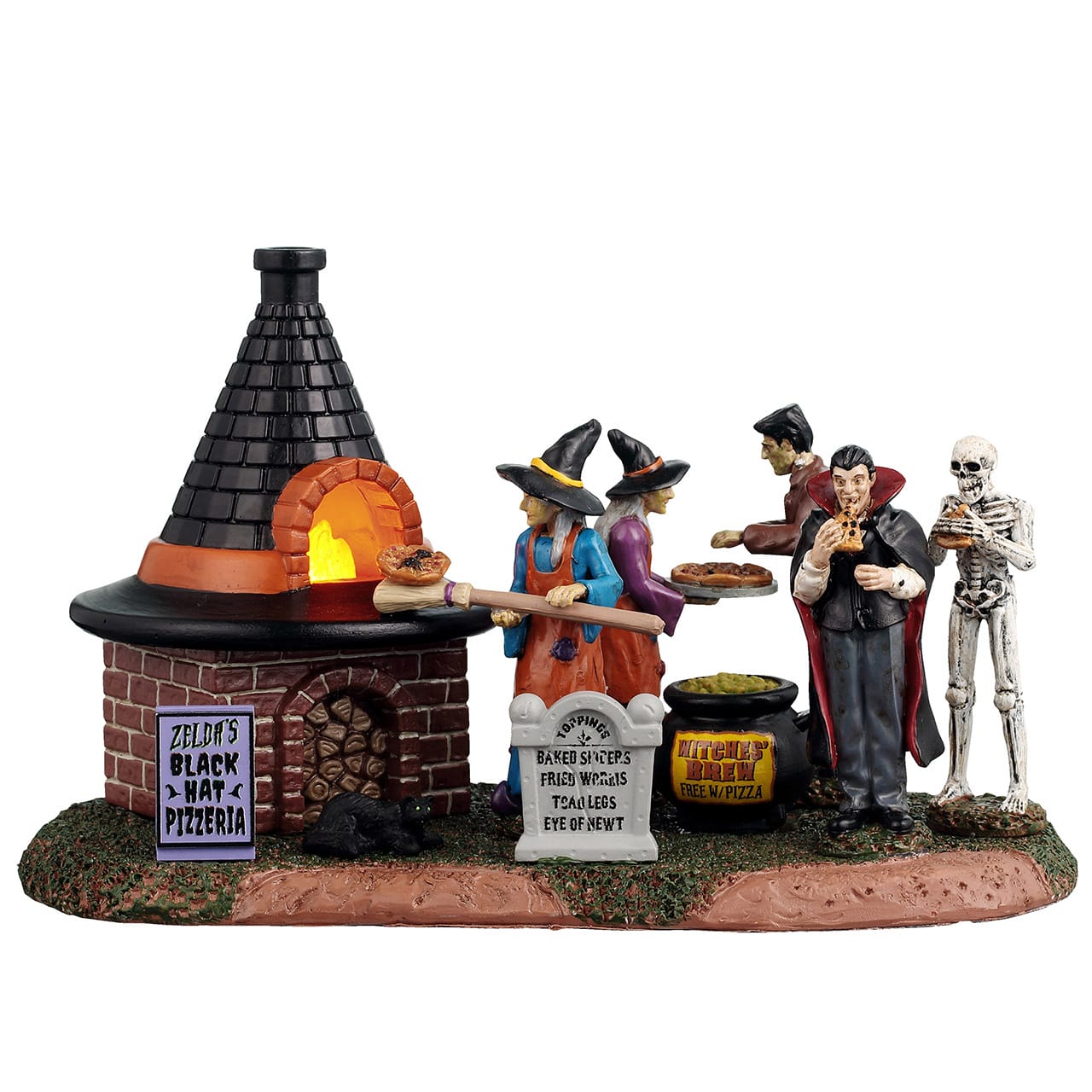 lemax-zelda-s-black-hat-pizzeria-pizzeria-sorci-res-spooky-town image 1