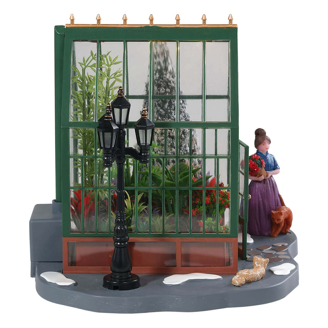 lemax-victorian-greenhouse-serre-victorienne-miniature-lumineuse image 3
