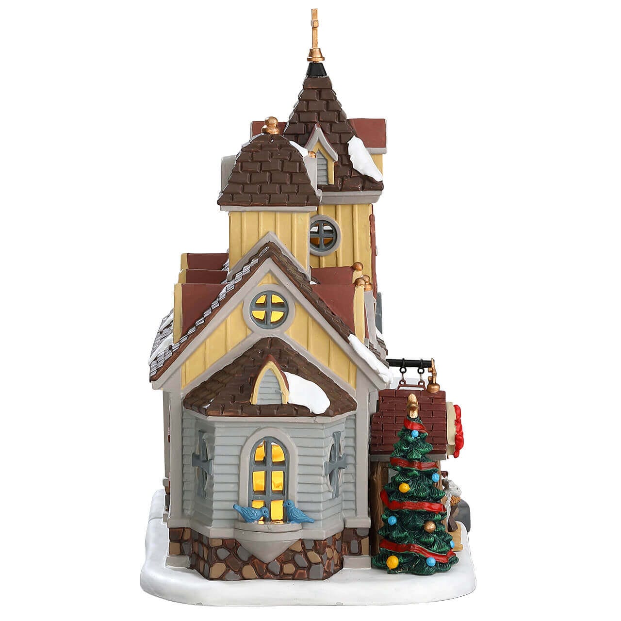 lemax-holy-night-chapel-glise-miniature-lumineuse-village-de-no-l image 3