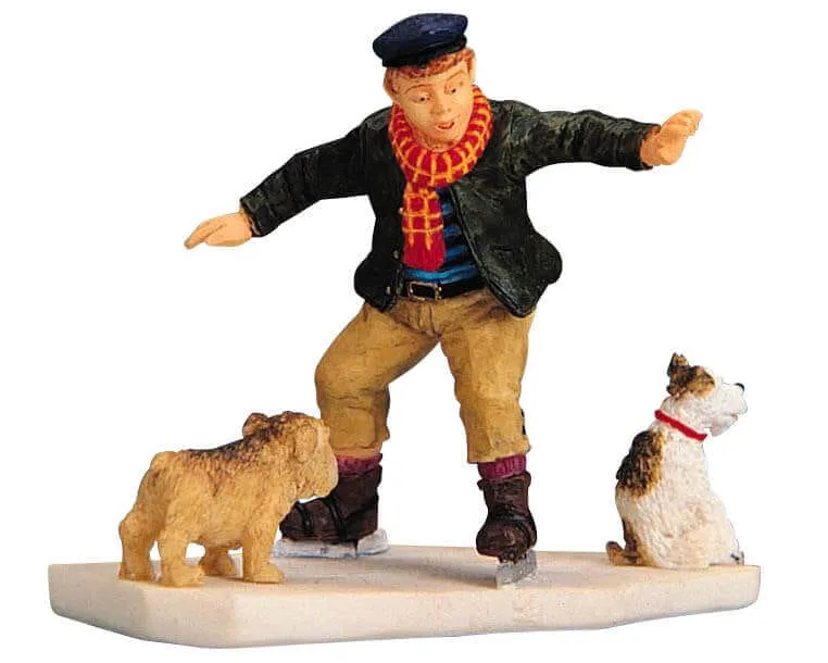 lemax-skating-dogs-figurine-chiens-patineurs-village-no-l image 1