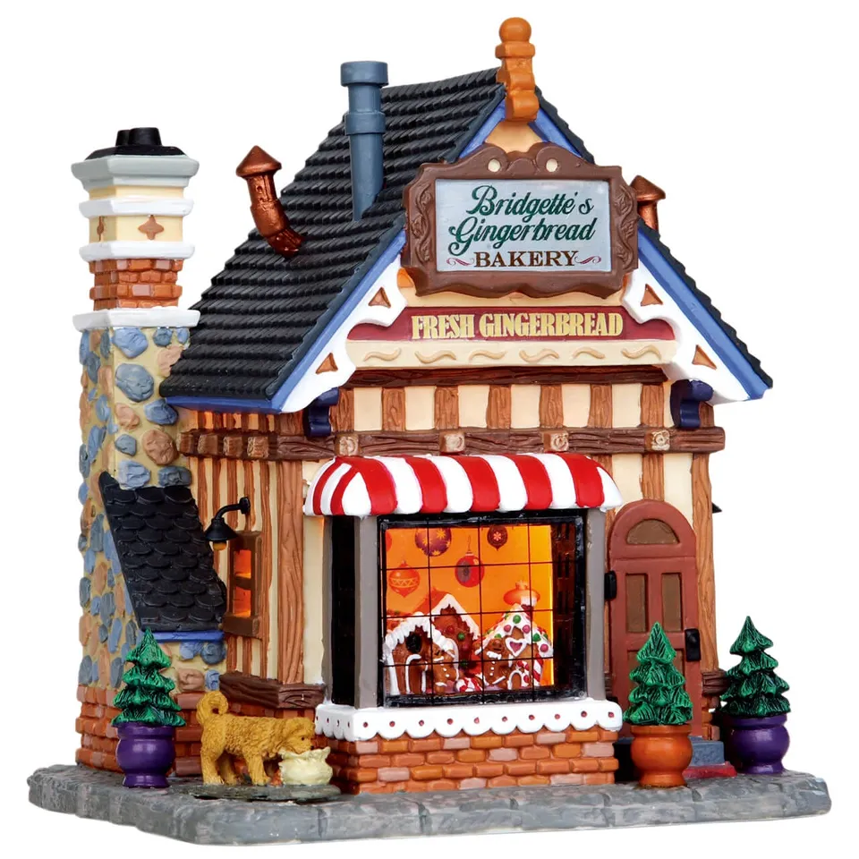 lemax-bridgette-s-gingerbread-bakery-b-timent-lumineux-village-de-no-l image 1