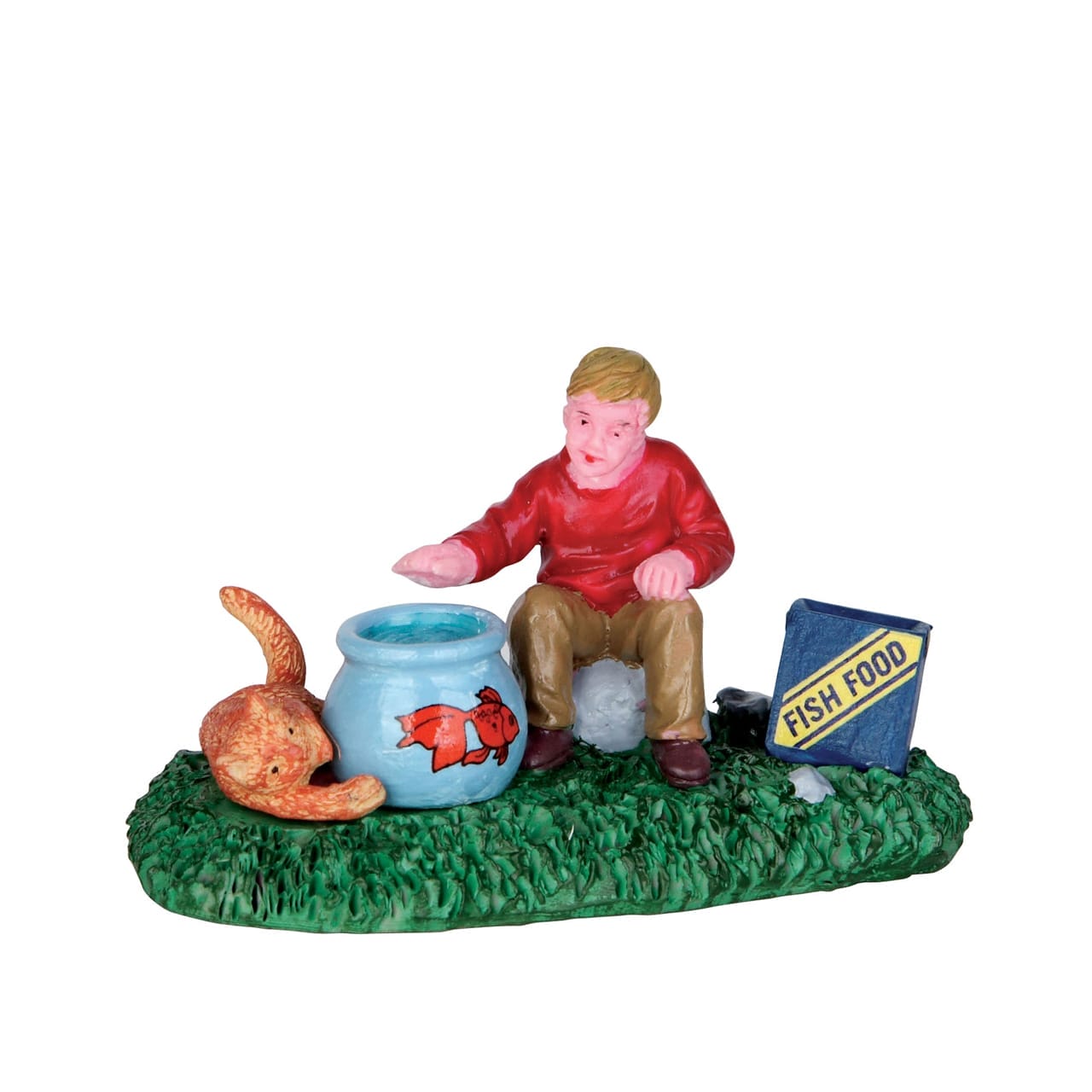 lemax-food-for-fishy-figurine-village-miniature image 1