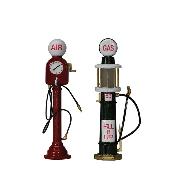 lemax-service-pumps-set-of-2-pompes-station-village-miniature image 1