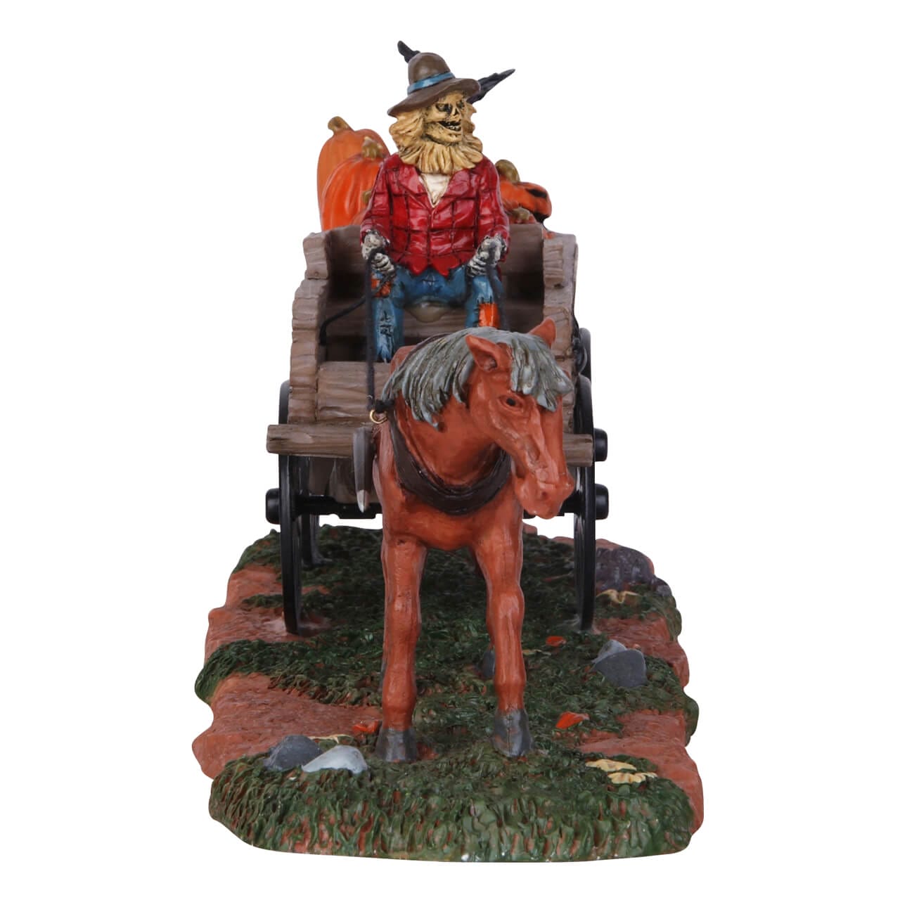 lemax-pumpkin-wagon-chariot-miniature-spooky-town-halloween image 2