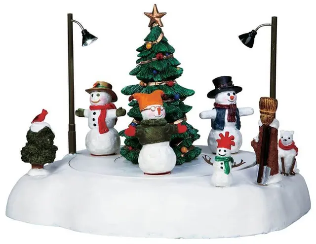 lemax-snowman-jamboree-sc-ne-bonhommes-de-neige-miniature image 1