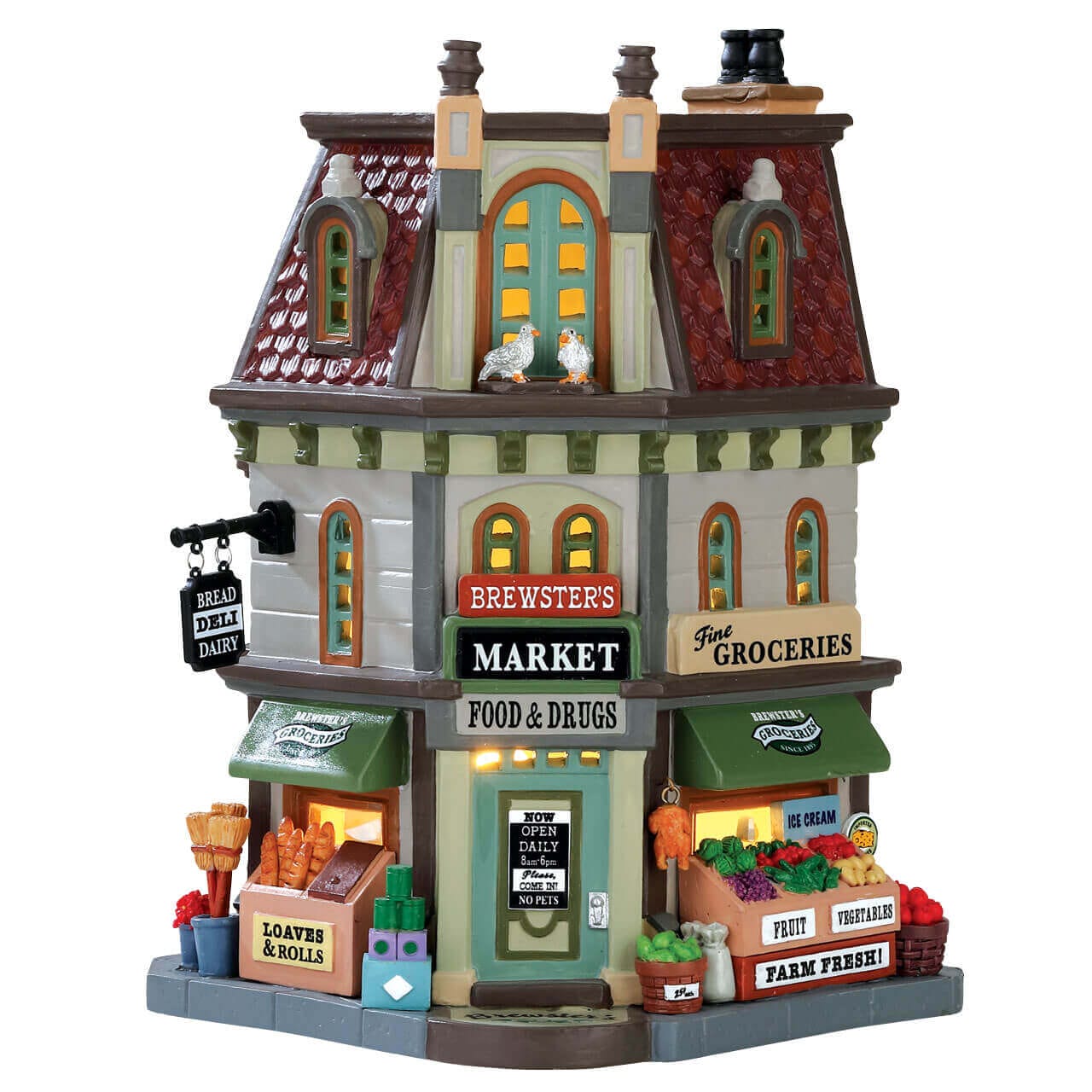 lemax-brewster-s-market-march-miniature-lumineux image 1