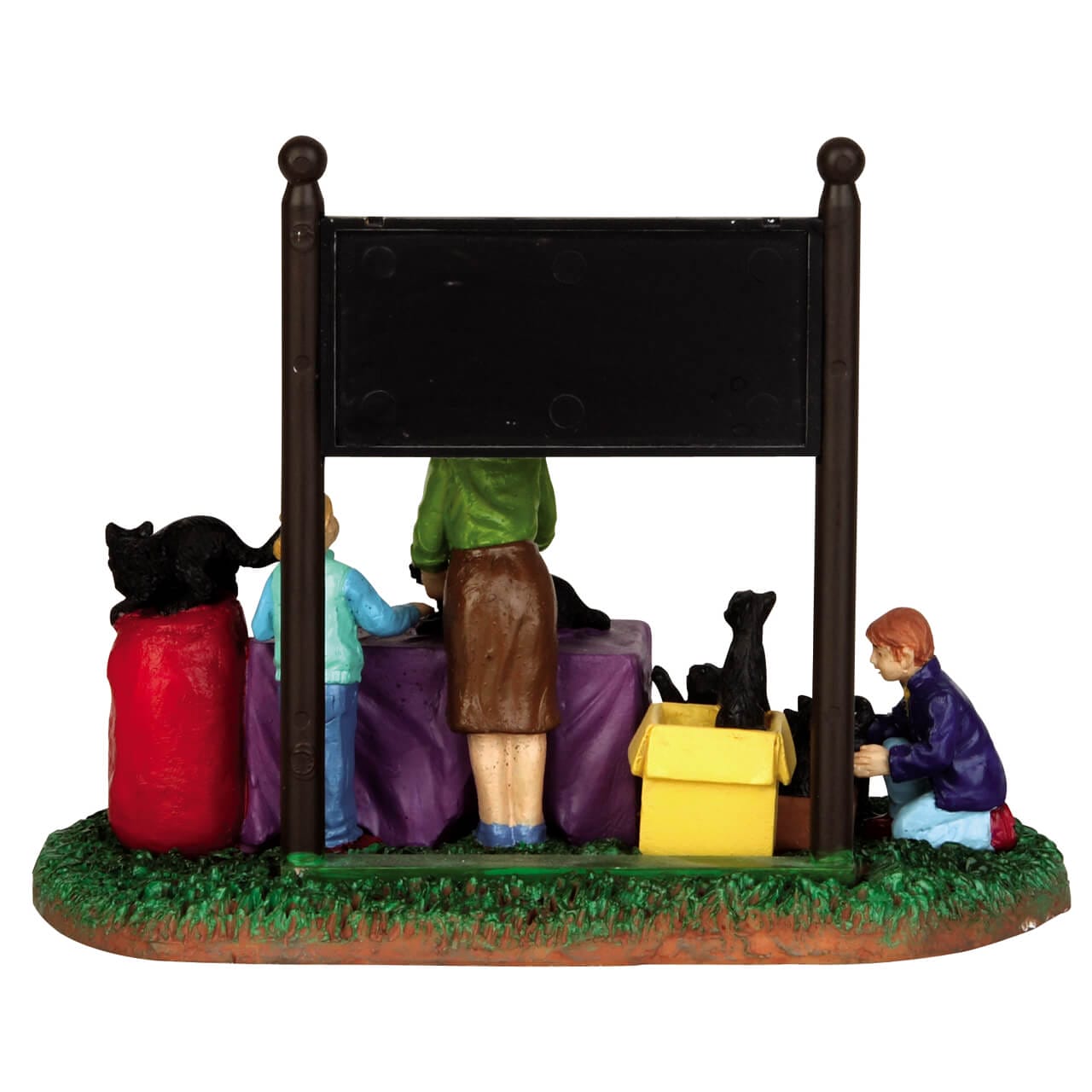 lemax-black-cat-adoption-figurine-spooky-town-halloween image 3