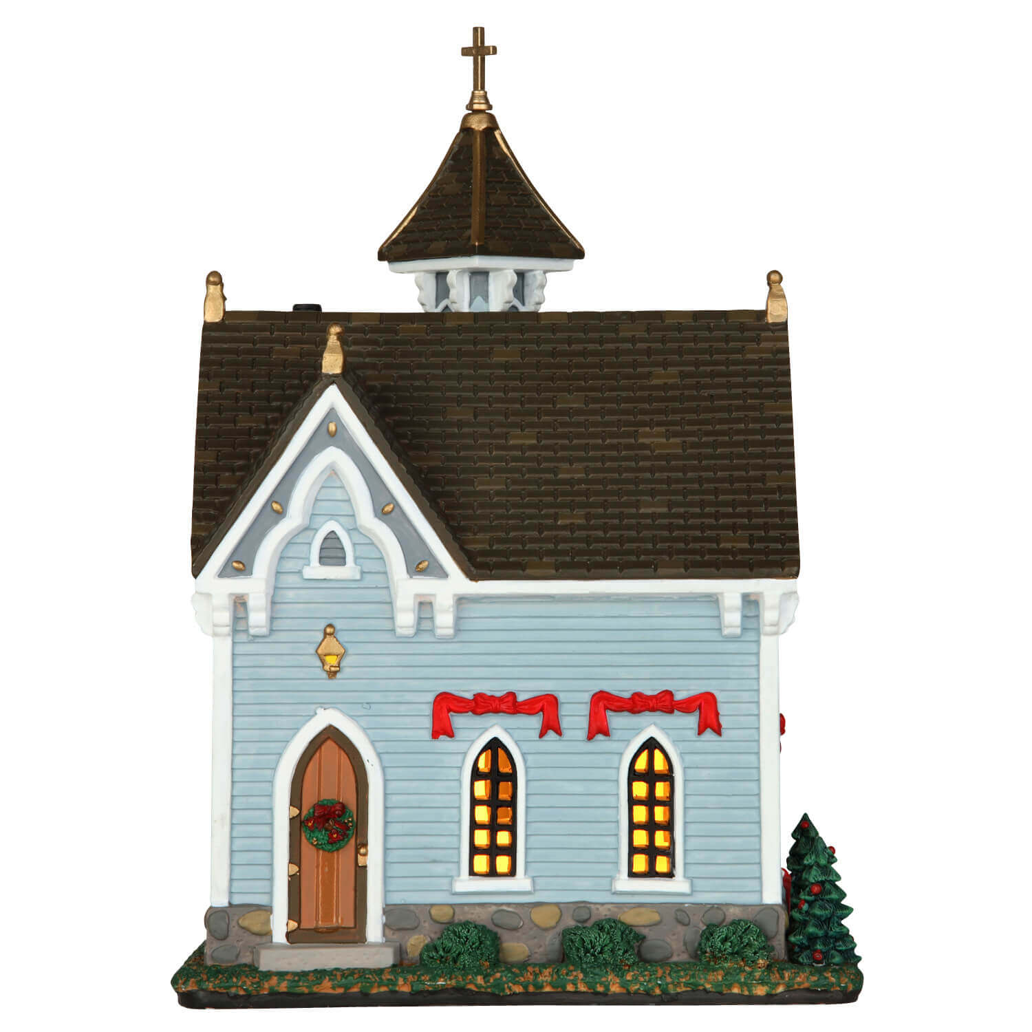 lemax-brookside-chapel-chapelle-lumineuse-village-de-no-l image 2