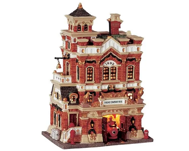 lemax-engine-company-no-6-caserne-de-pompiers-lumineuse image 1