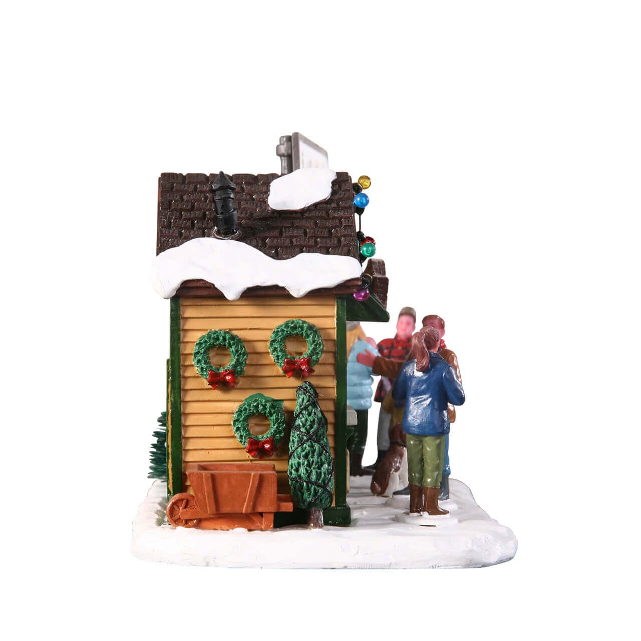 lemax-trees-wreath-lot-lot-sapins-miniatures-et-couronne image 3
