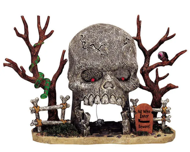 lemax-skull-archway-arche-d-corative-spooky-town image 1