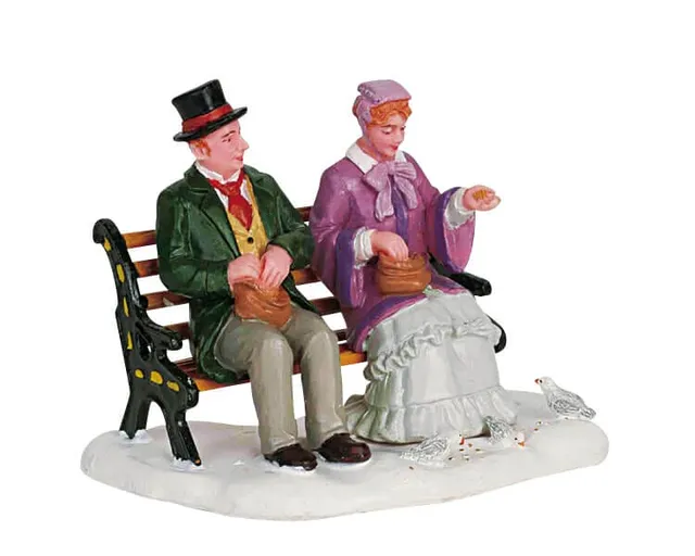 lemax-feeding-pigeons-figurine-village-de-no-l image 1